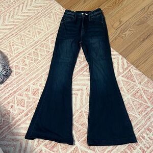 NWOT High Waist ultra stretchy bell bottom jean flare